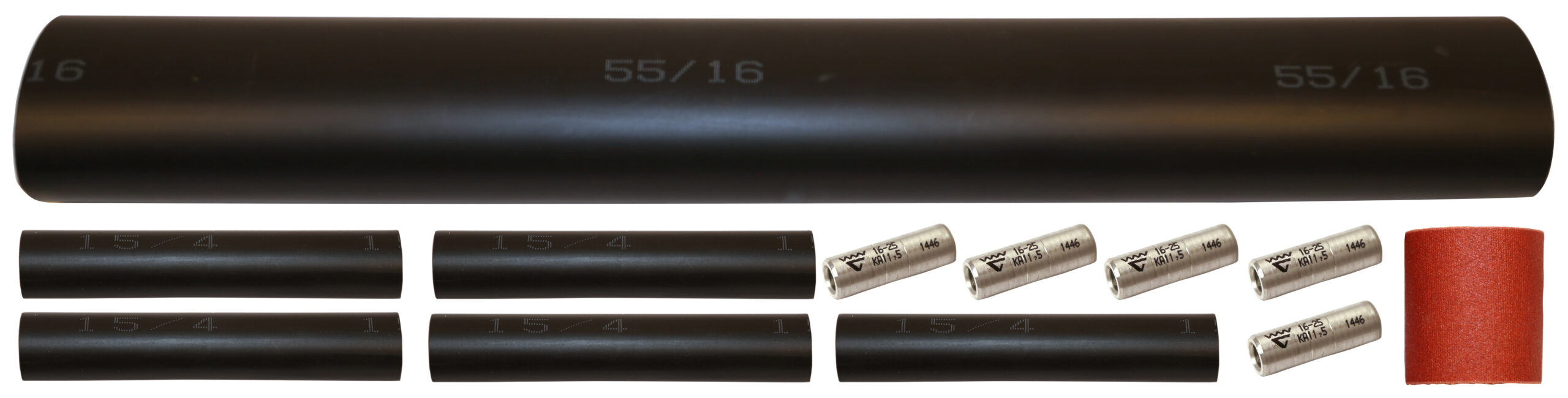 Crimp connectors with heat shrink insulation, 1kV